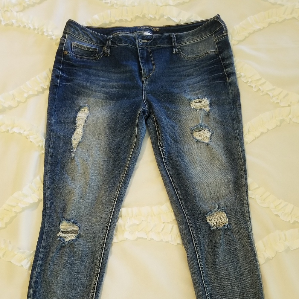 Maurice's Distressed Jeggings